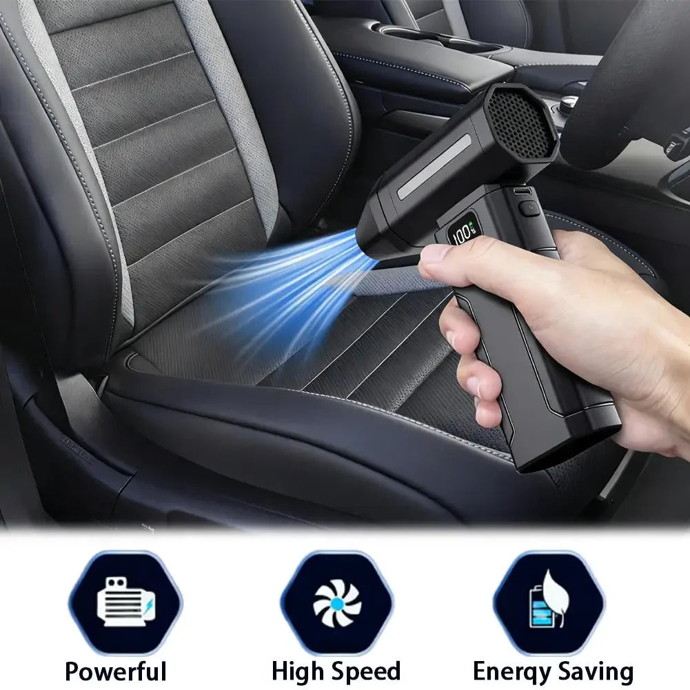 Cordless Turbo Air Duster for Car Cleaning