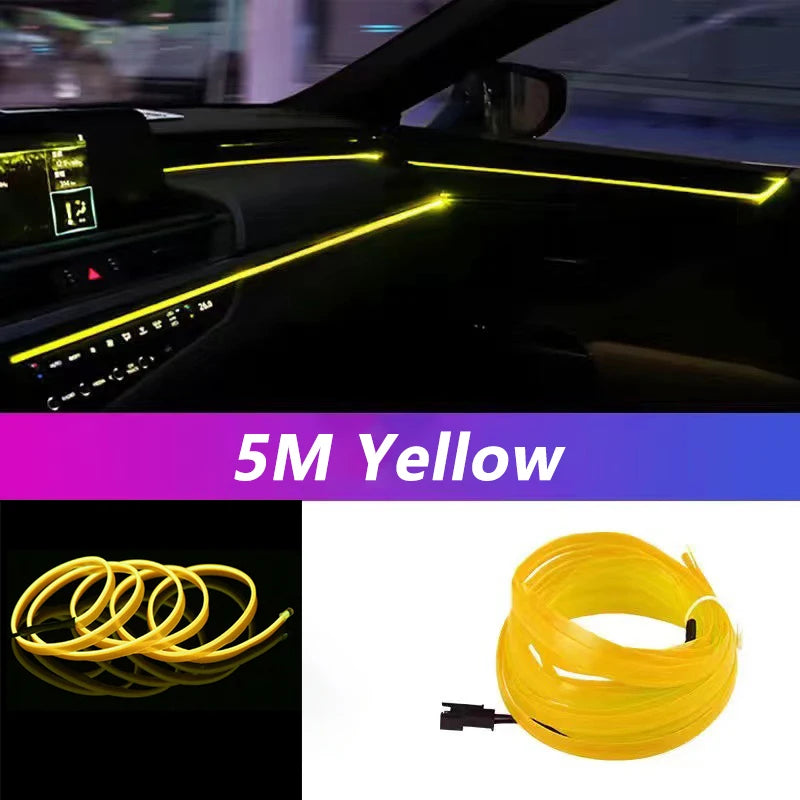 5M Car Interior Ambient LED Strip Light