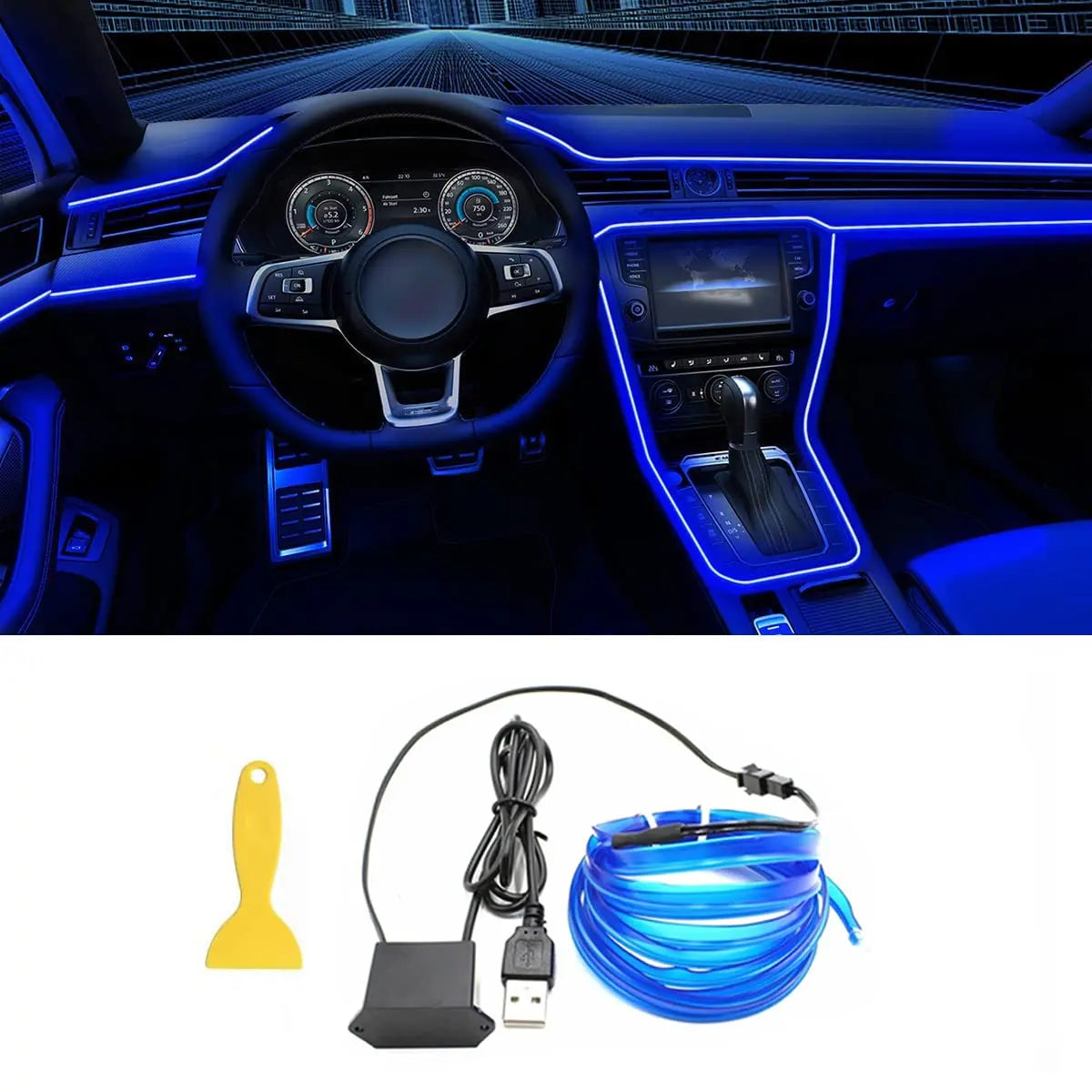 5M Car Interior Ambient LED Strip Light