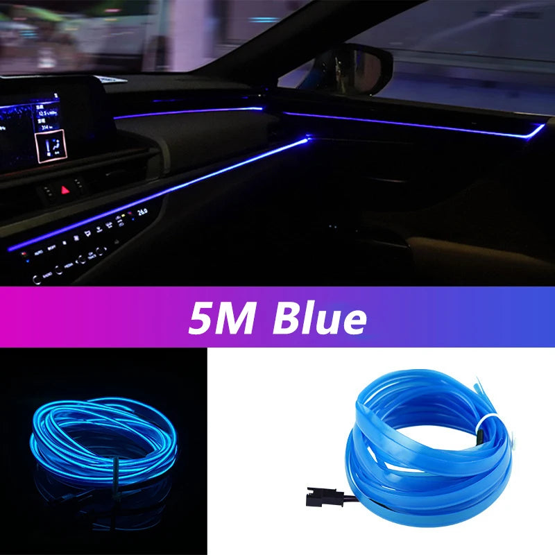 5M Car Interior Ambient LED Strip Light