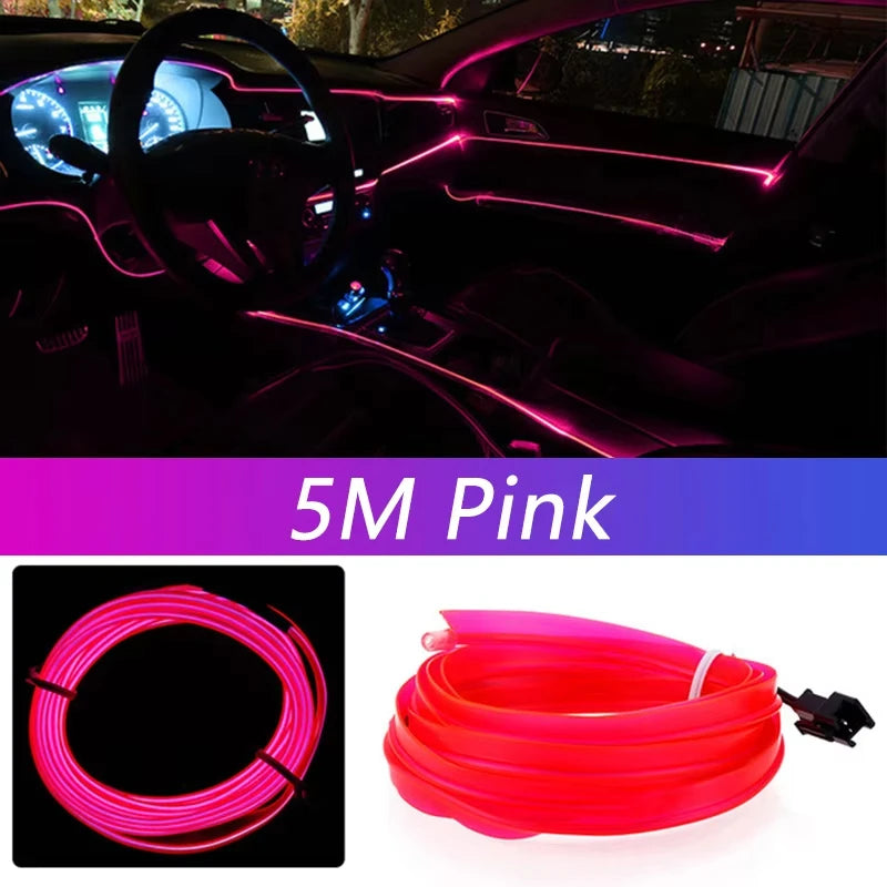 5M Car Interior Ambient LED Strip Light