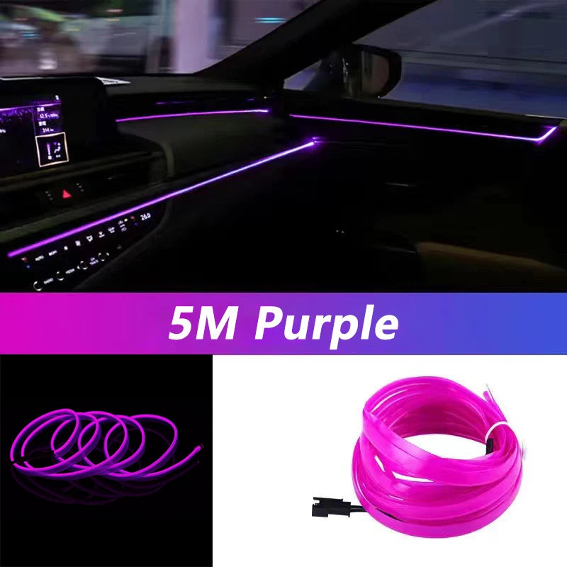 5M Car Interior Ambient LED Strip Light